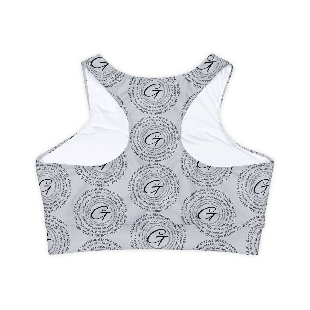 Fully Lined, Padded Sports Bra (AOP)