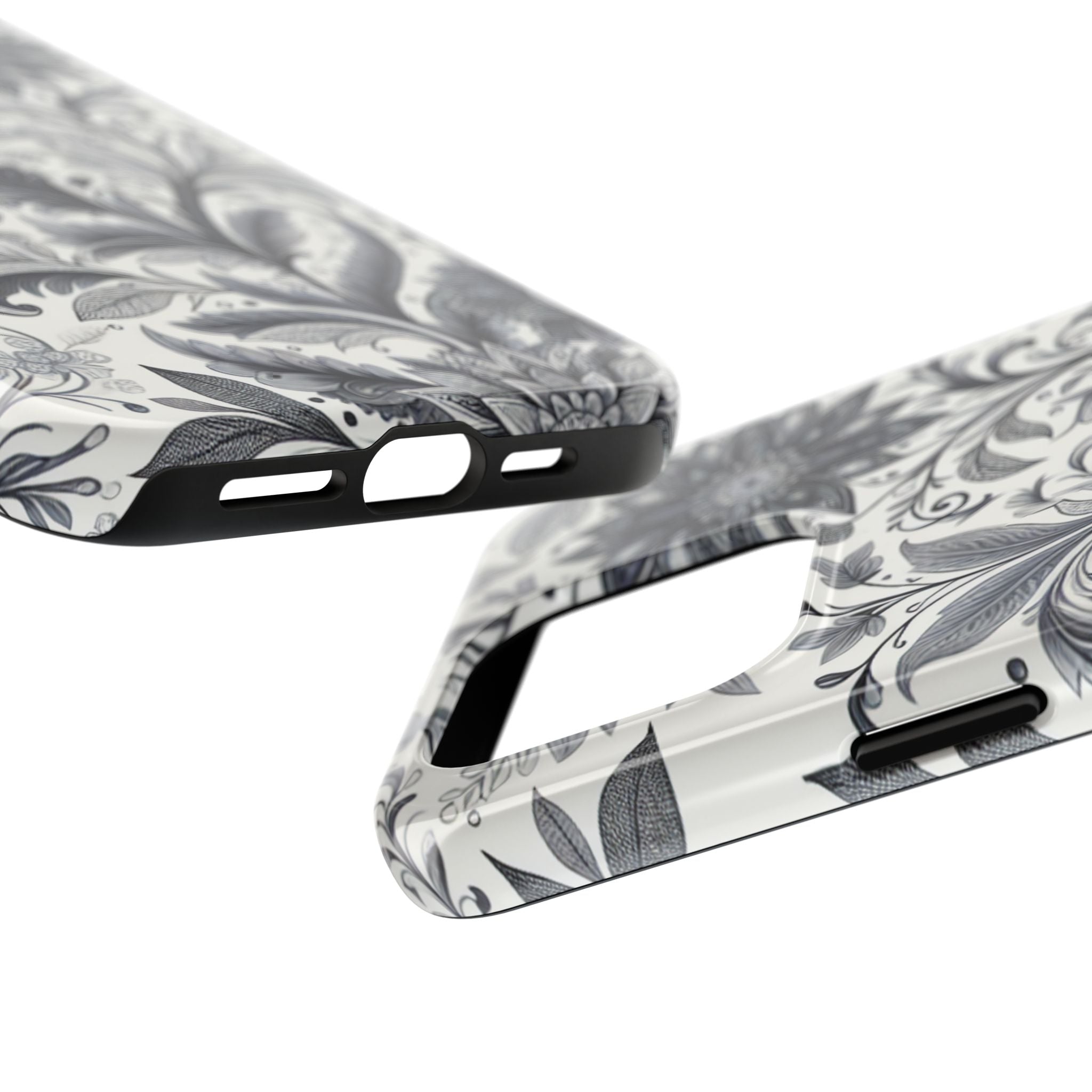 Floral Tough Phone Cases, Durable Phone Cover, Stylish Floral Design, Gift for Her, Trendy Tech Accessories, Birthday Present