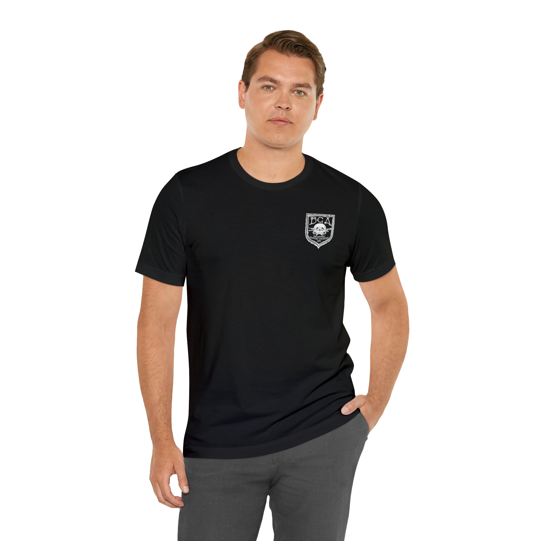 Metal Detector Shotgun Engi Frog - Back Print - Short Sleeve Tee