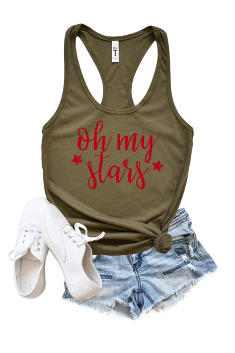 Oh My Stars Red Tank-1352