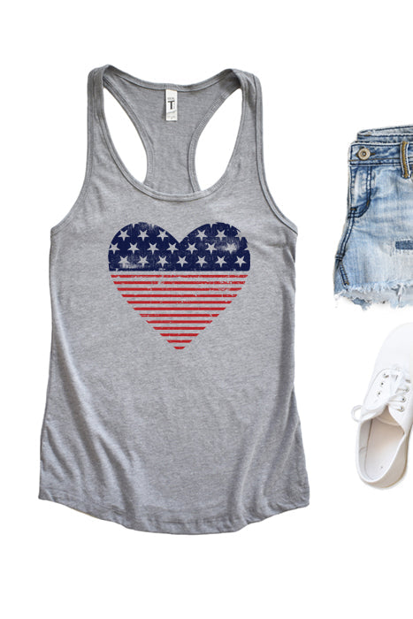 Heart Flag Tank-1358