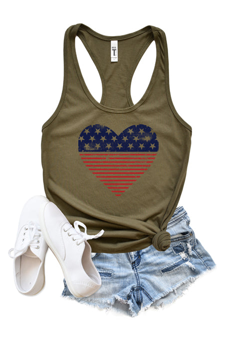 Heart Flag Tank-1358