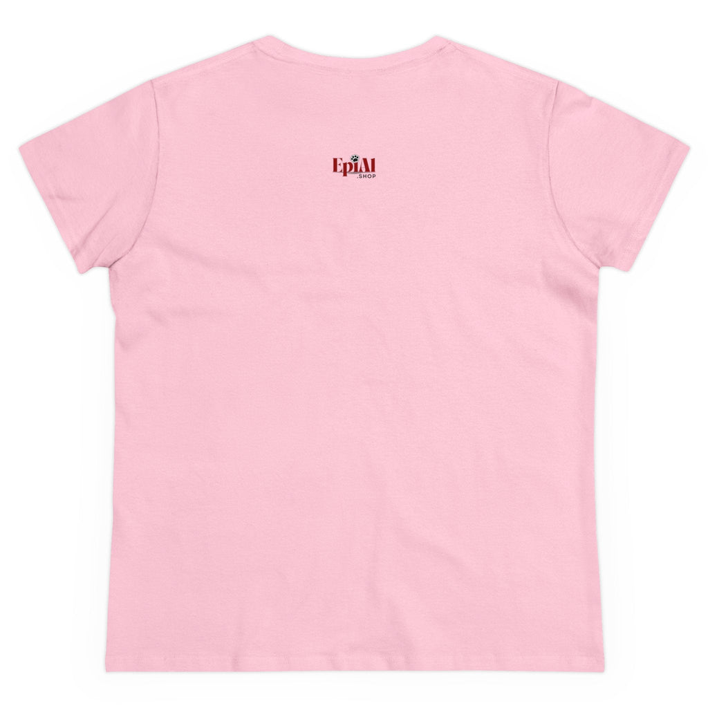 Poised Cat Lady Women's Midweight Cotton Tee