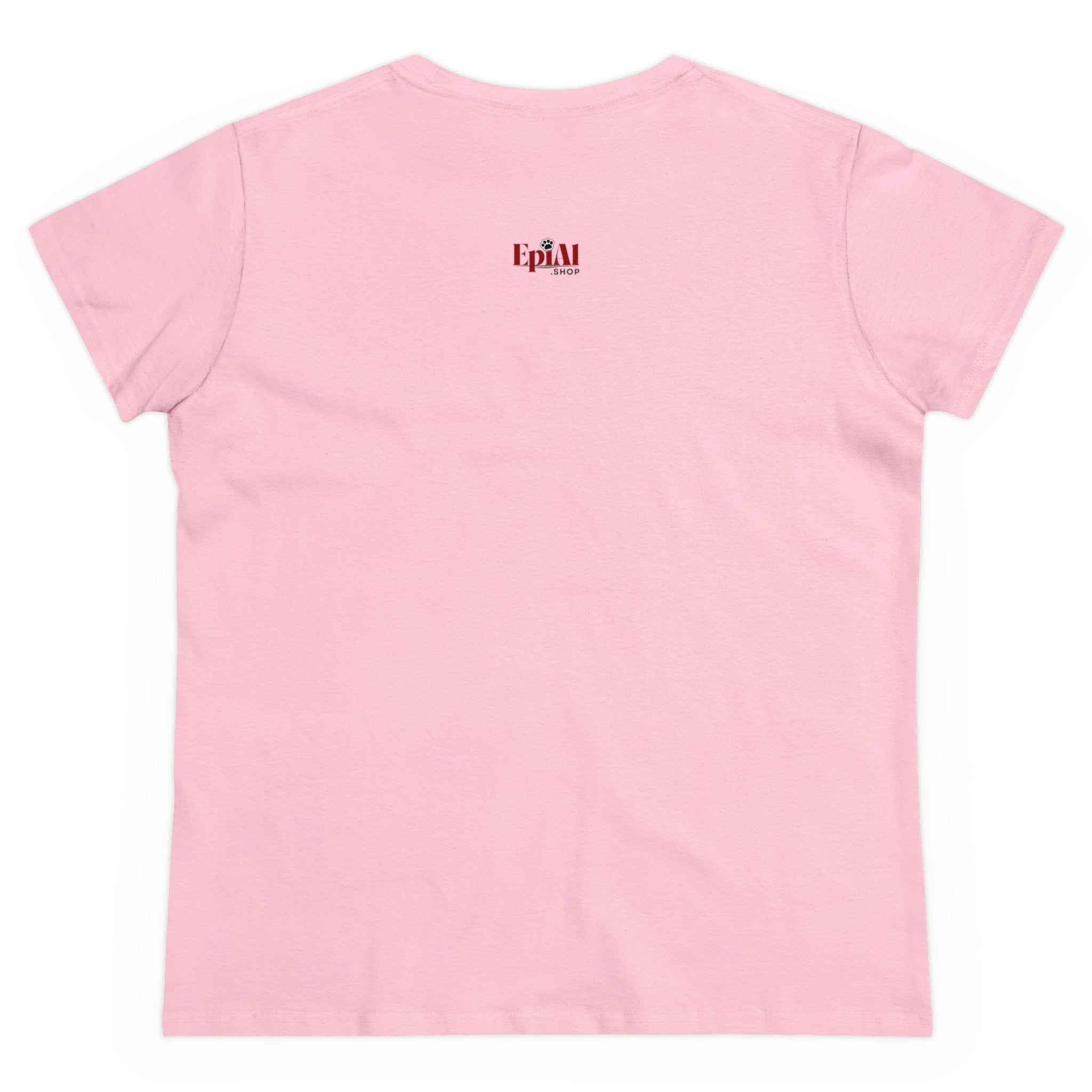 Poised Cat Lady Women's Midweight Cotton Tee