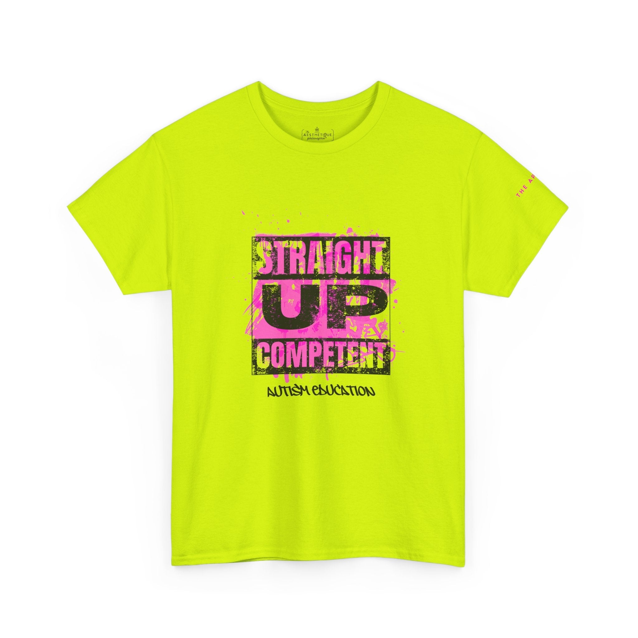 Straight Up Competent Autism Education - Adult Unisex Cotton Tee