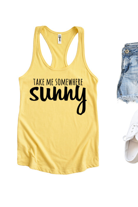 Take Me Somewhere Sunny Tank-1370