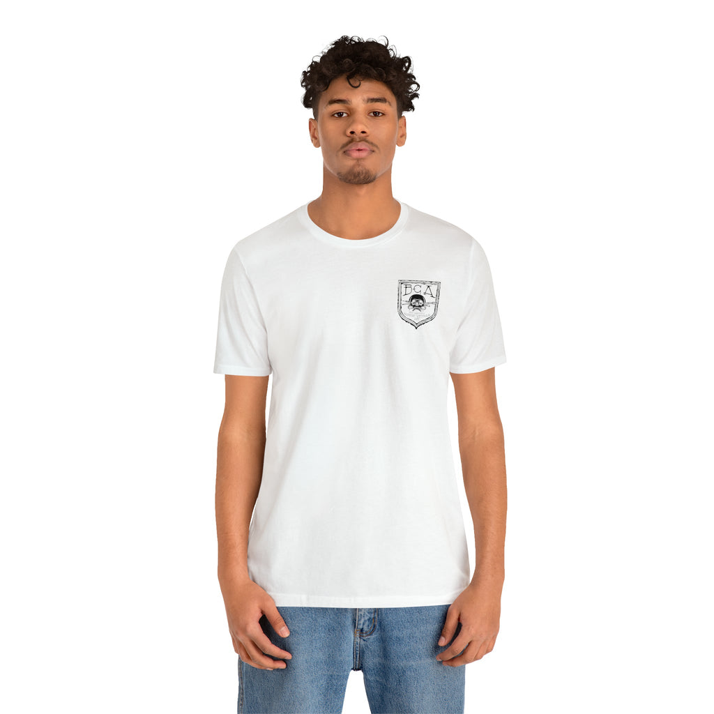 Be the Pond Frog with MK32 Grenade - Back Print - Short Sleeve Tee
