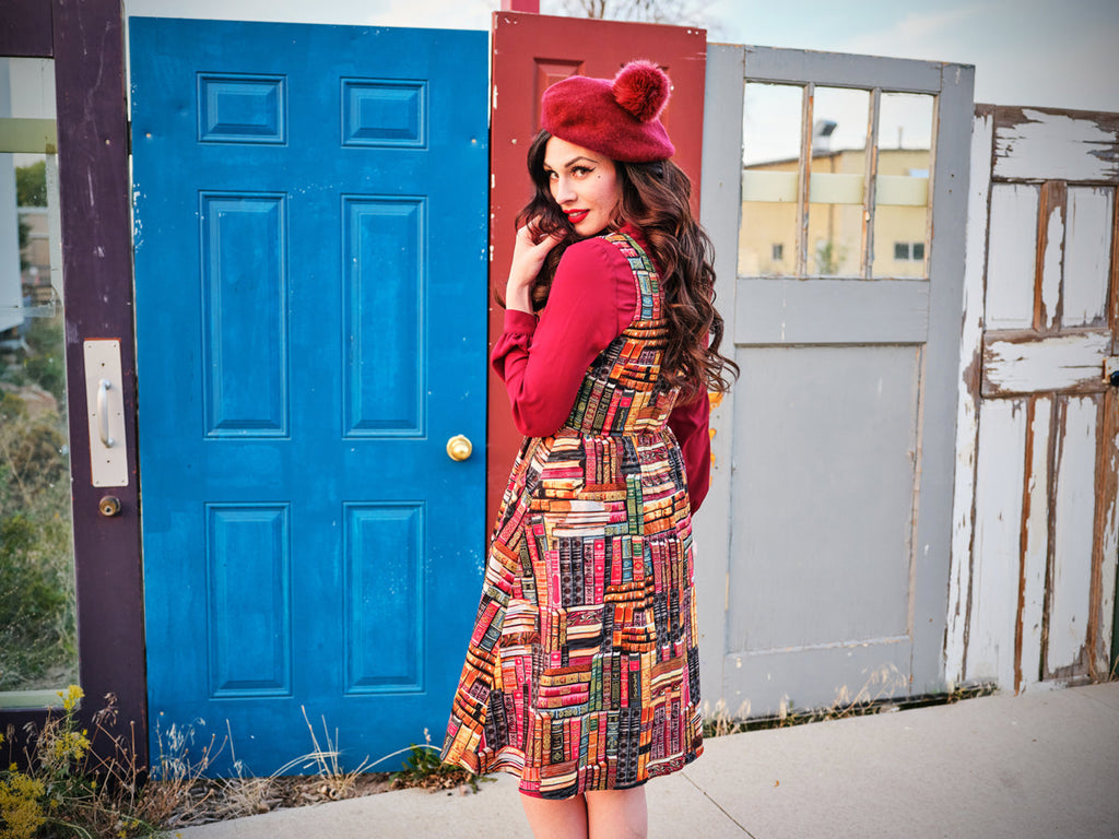 Don't Judge a Book by its Cover Fit & Flare Dress
