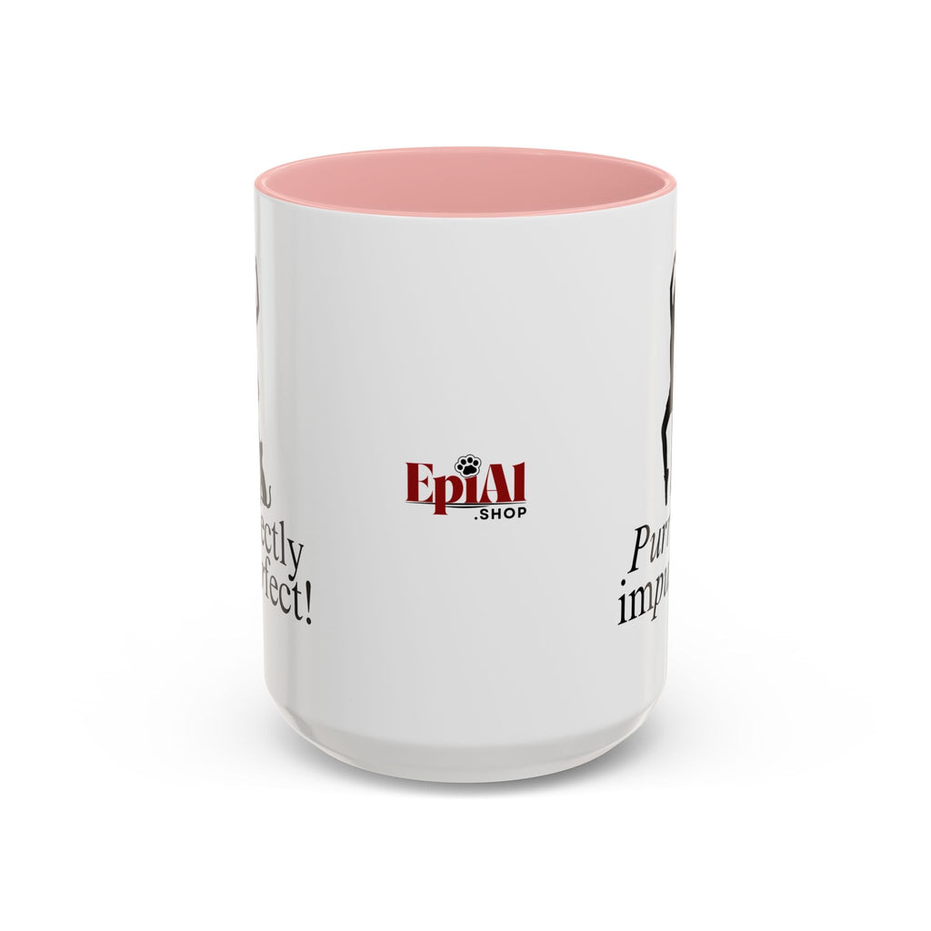 Purrfectly Impurrfect Accent Coffee Mug (11, 15oz)