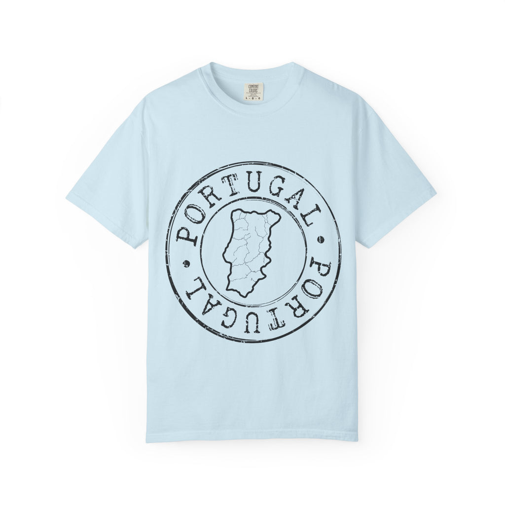 Portugal Map Stamp T-Shirt | Vintage Circular Badge
