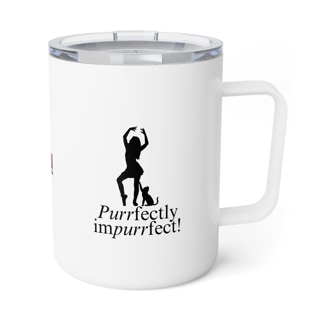 Purrfectly Impurrfect Insulated Coffee Mug, 10oz