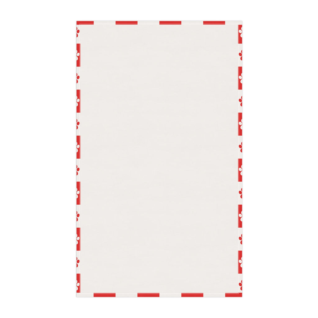 Red & White Paws Tea Towels (cotton, poly)