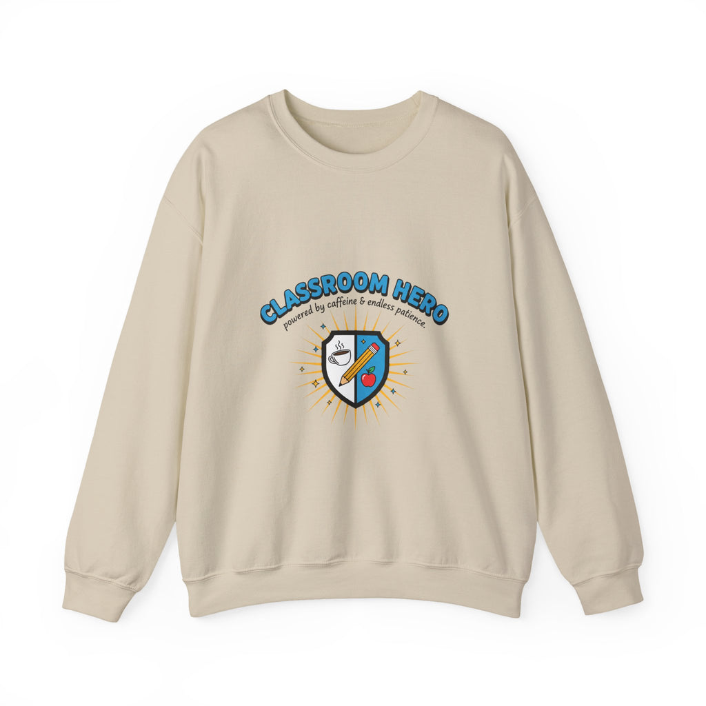 Classroom Hero Crewneck Sweatshirt | Teacher Appreciation, Teacher Life