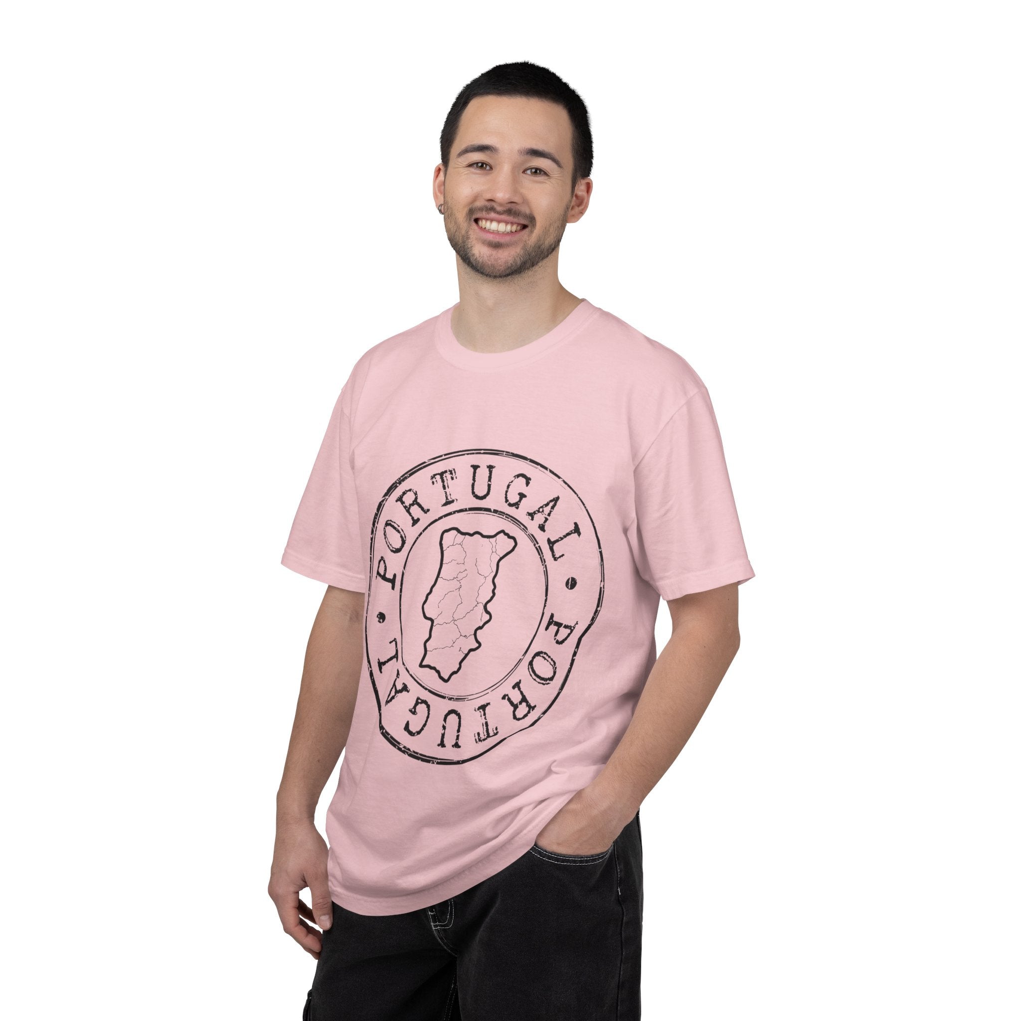 Portugal Map Stamp T-Shirt | Vintage Circular Badge