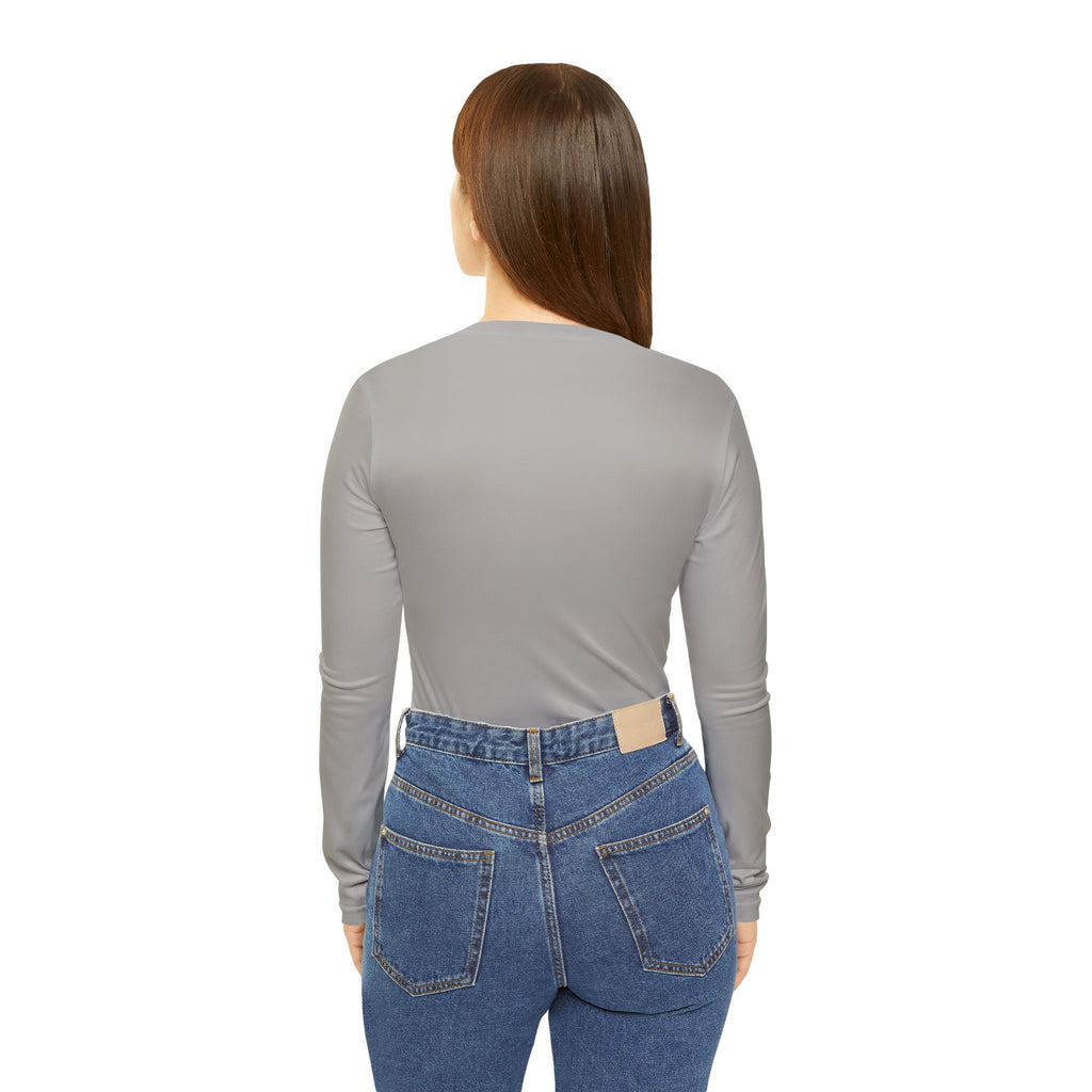 Grayceful Floral Long Sleeve V-neck Shirt for Women, Cozy Casual Wear, Gift for
