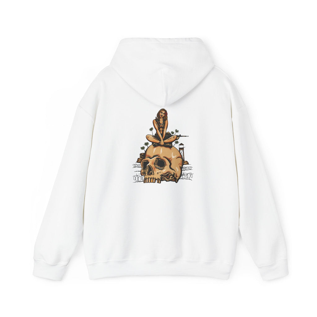 Infantry Vietnam Pin-Up On Skull - Hoodie
