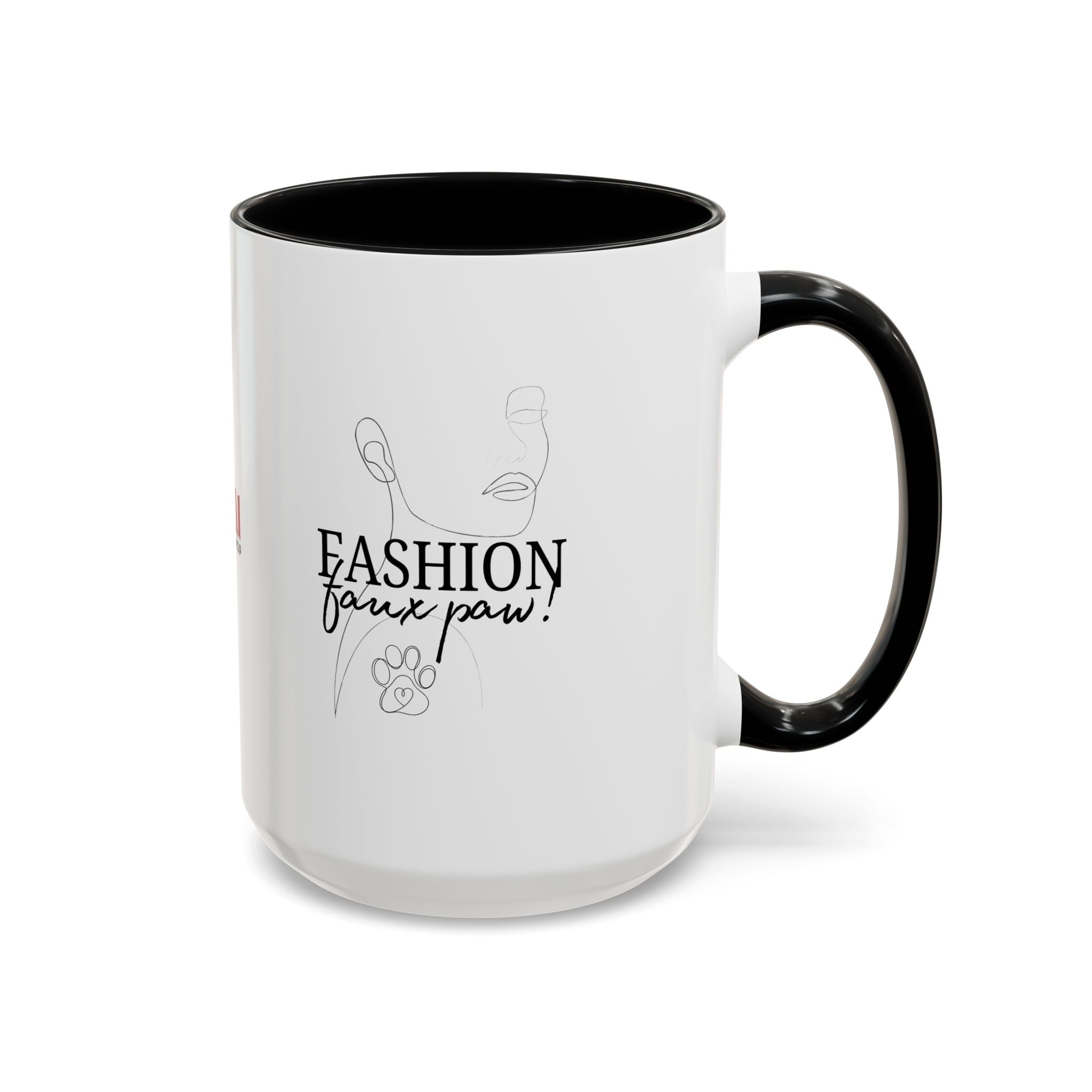 Fashion Faux Paw Accent Coffee Mug (11, 15oz)