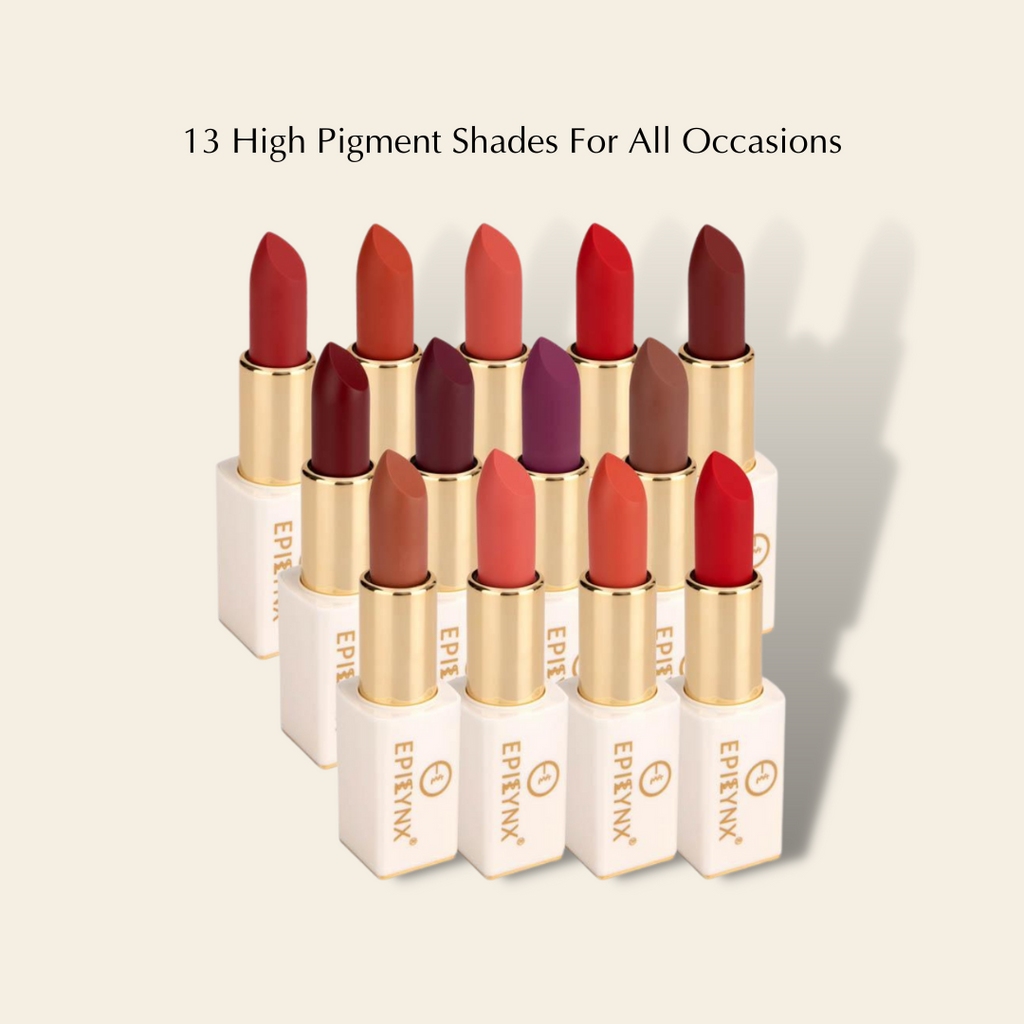 Vegan Matte Lipstick – Hydrating, Long-Wear, Magnetic Case