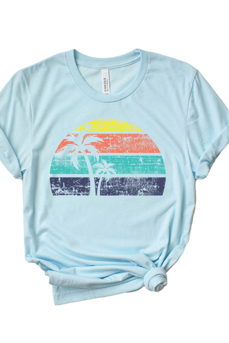 Palm Tree Sunset Tee 1502