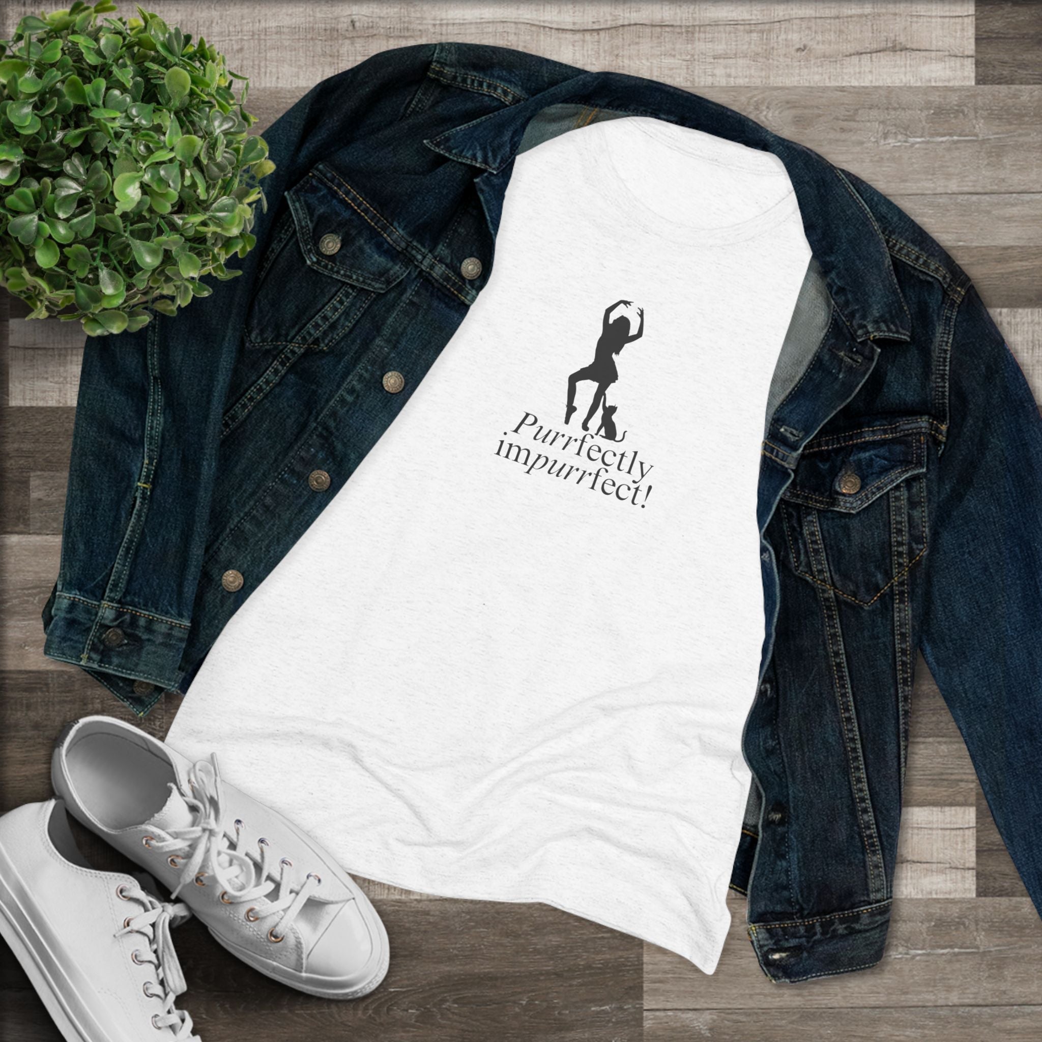 Purrfectly Impurrfect Women's Triblend Tee