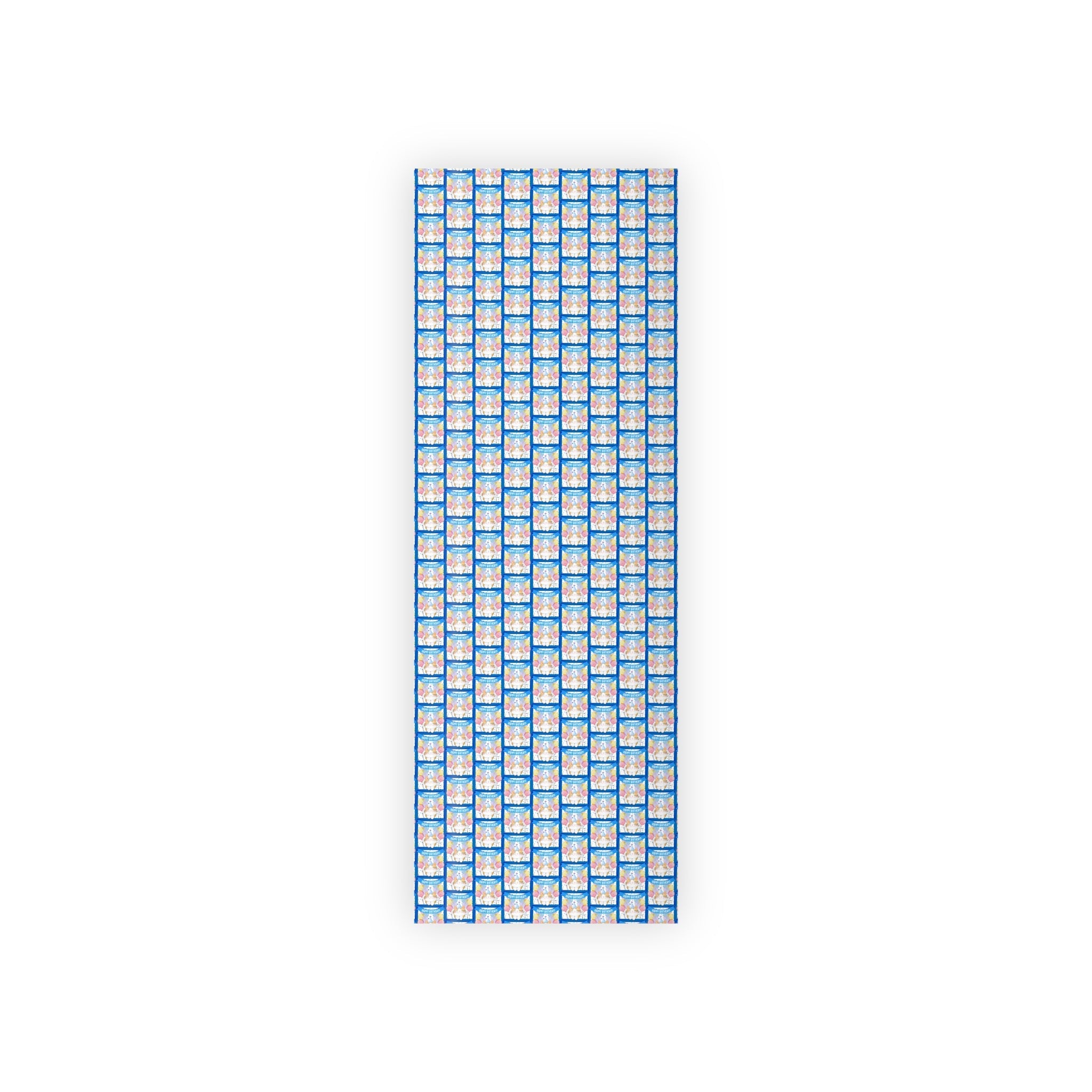 Little Boy Kitty Birthday Wrapping Paper Rolls - 1pc Gift Wrap