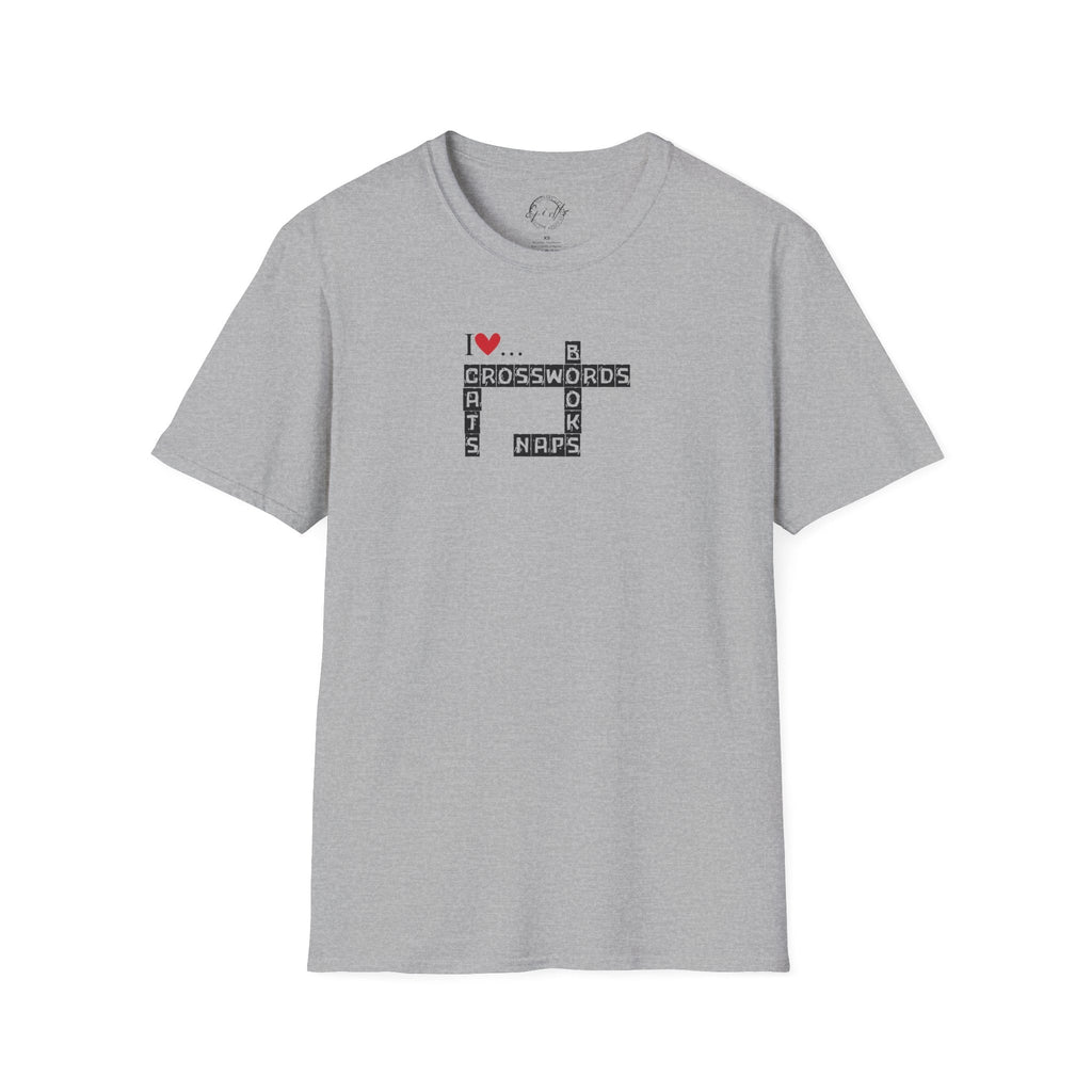 Crosswords and Cats Unisex Softstyle T-Shirt