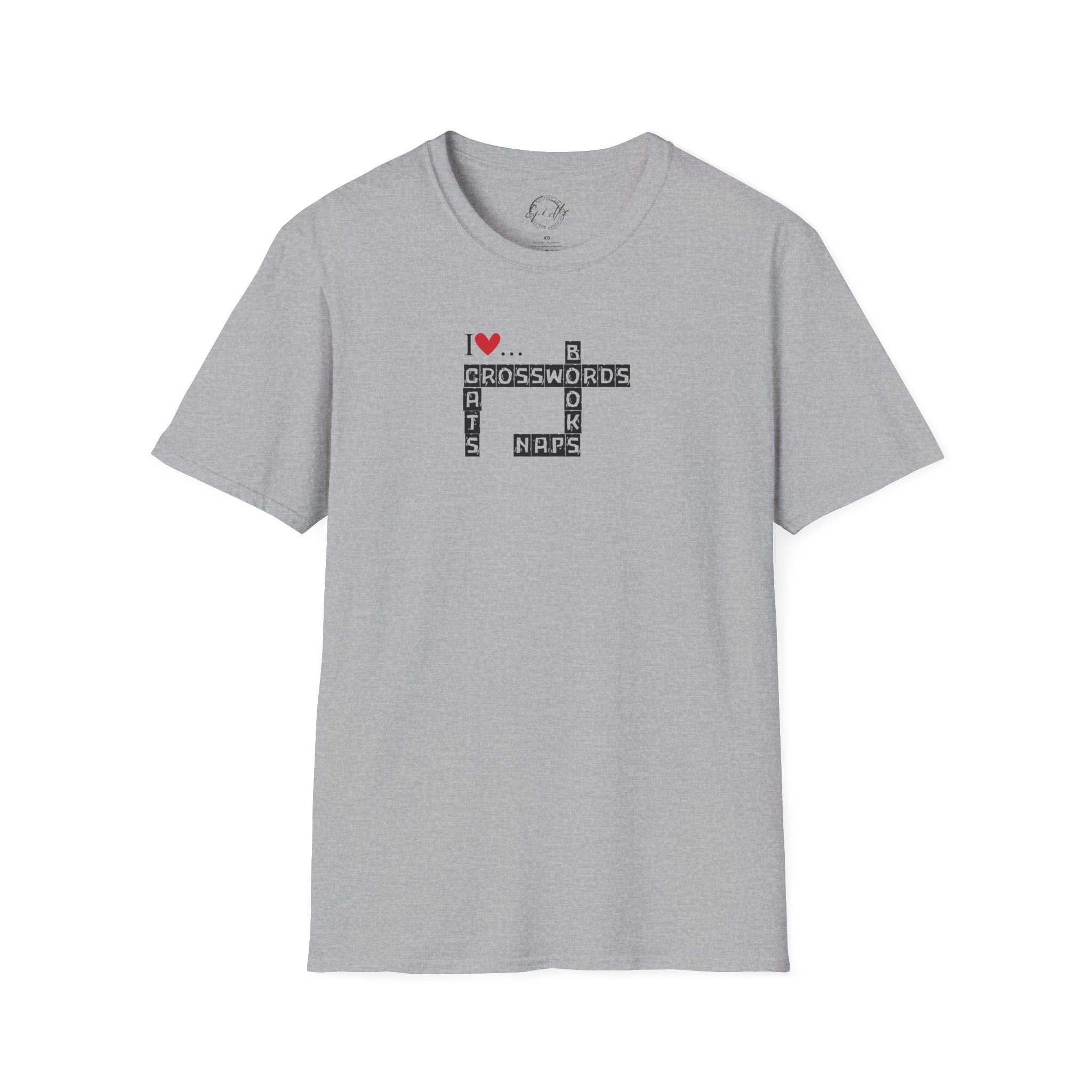 Crosswords and Cats Unisex Softstyle T-Shirt