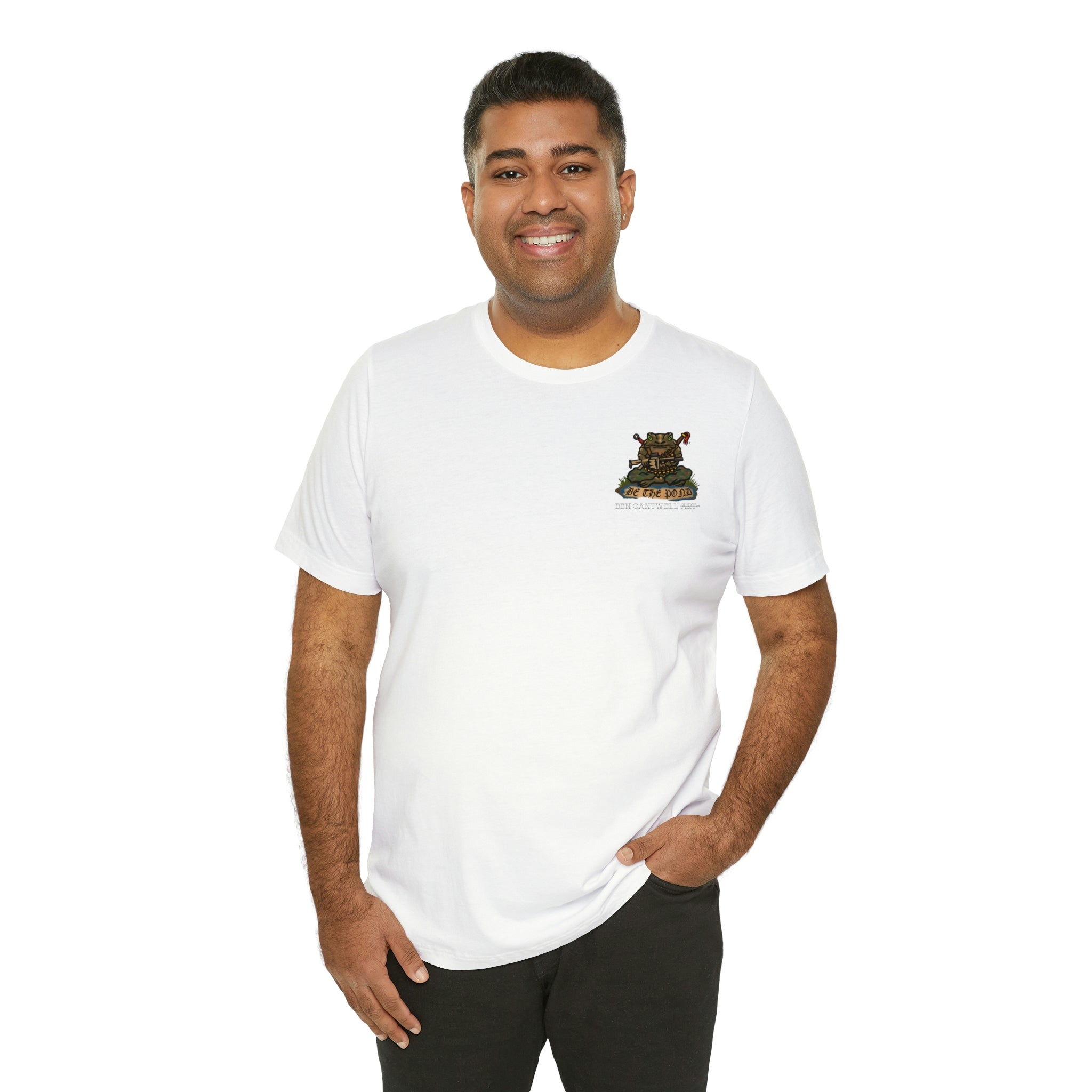 Be the Pond Frog with MK32 Grenade Launcher - Front Print - Short Sleeve Tee