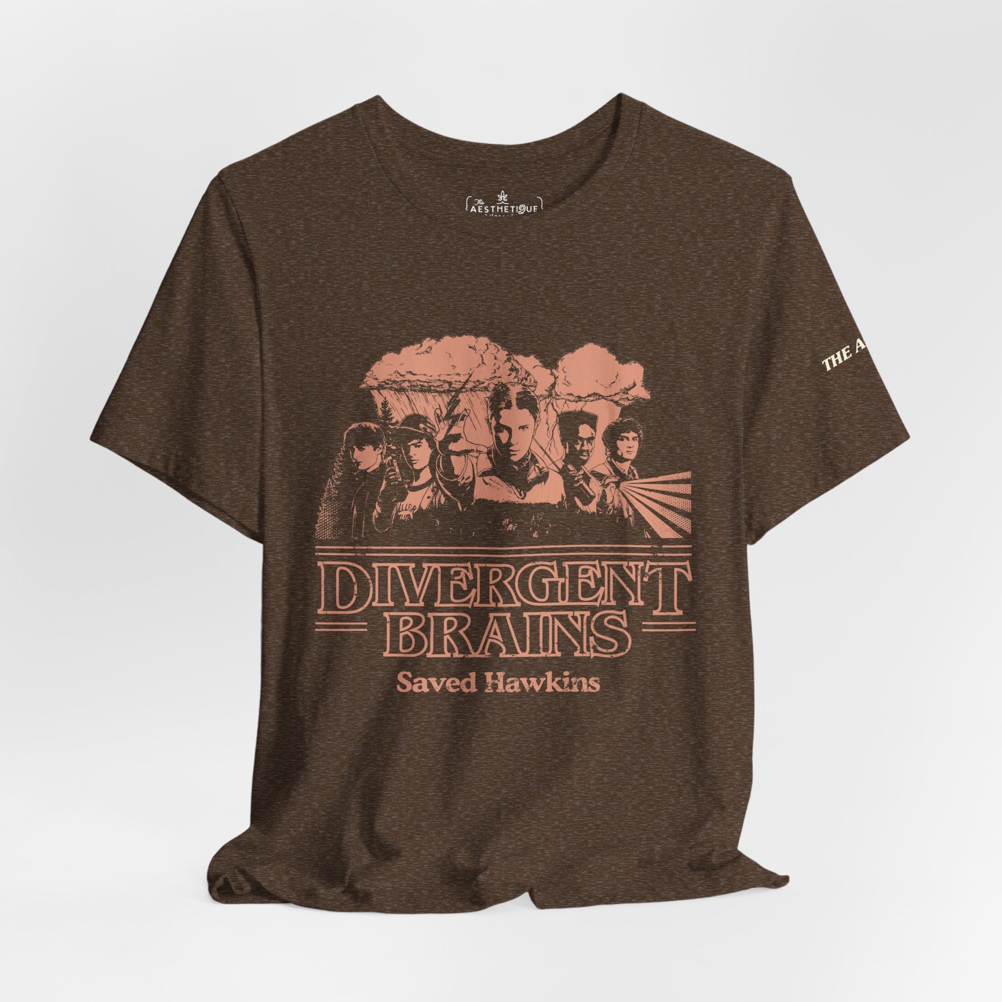 Divergent Brains Saved Hawkins - Adult Unisex Jersey Tee