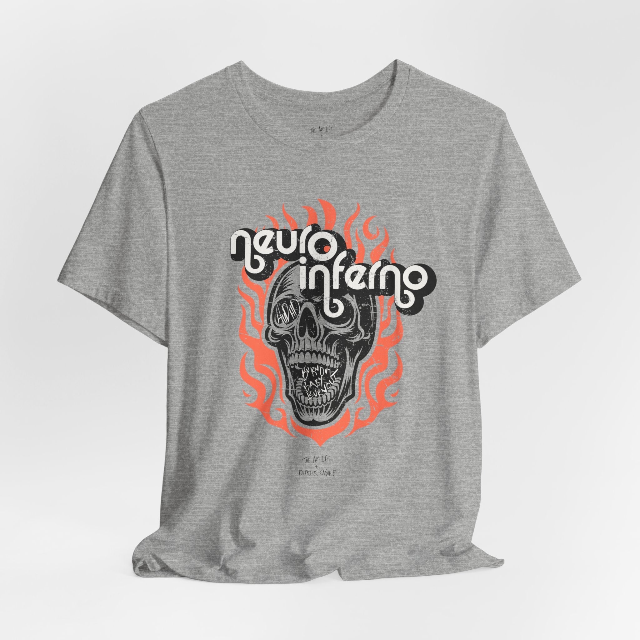 Neuro Inferno - AuDHD Burnout - Patrick Casale - Adult Unisex Jersey Tee (Ships Internationally)
