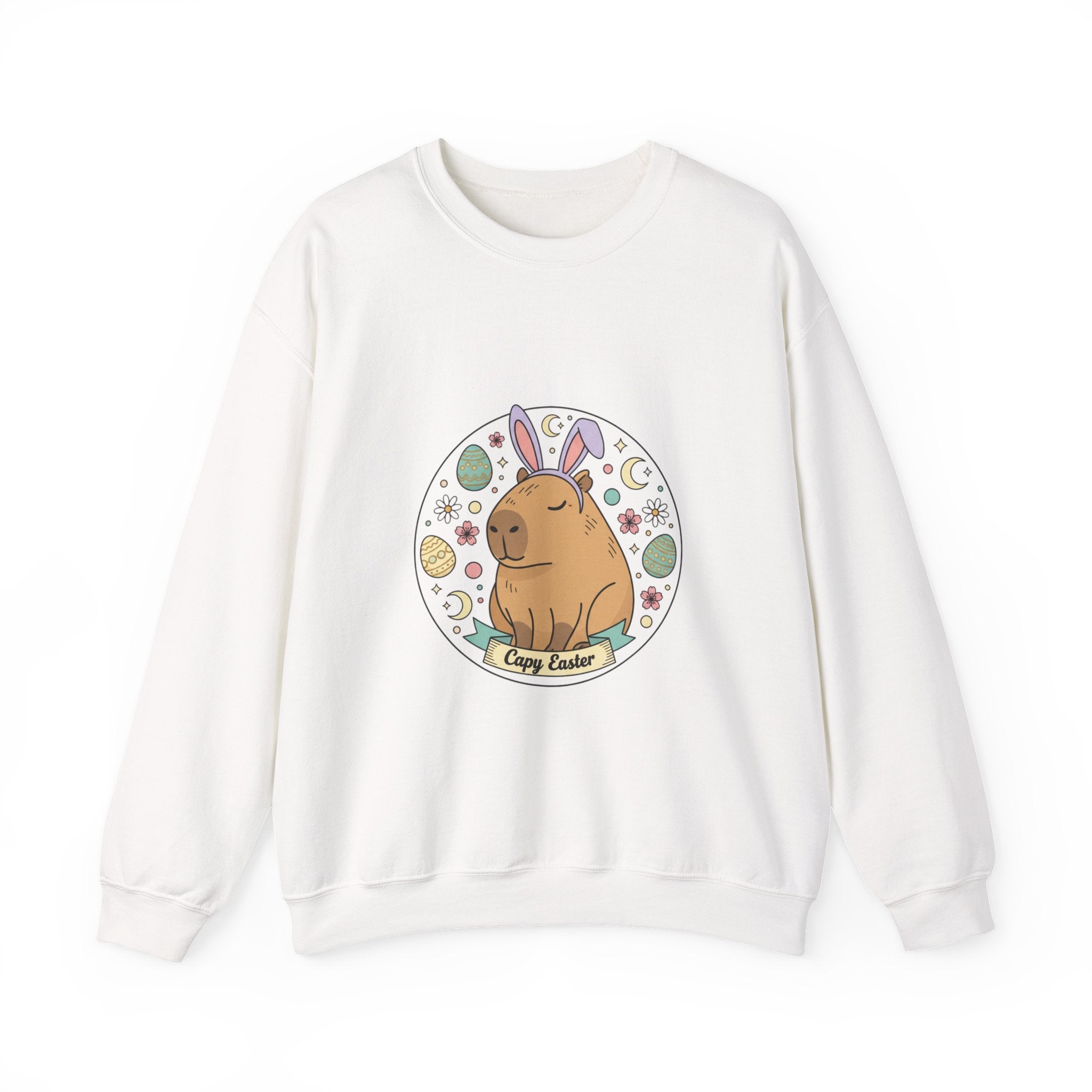 Bunny Ears Illustration Sweatshirt | Easter bunny aesthetic, pastel spring