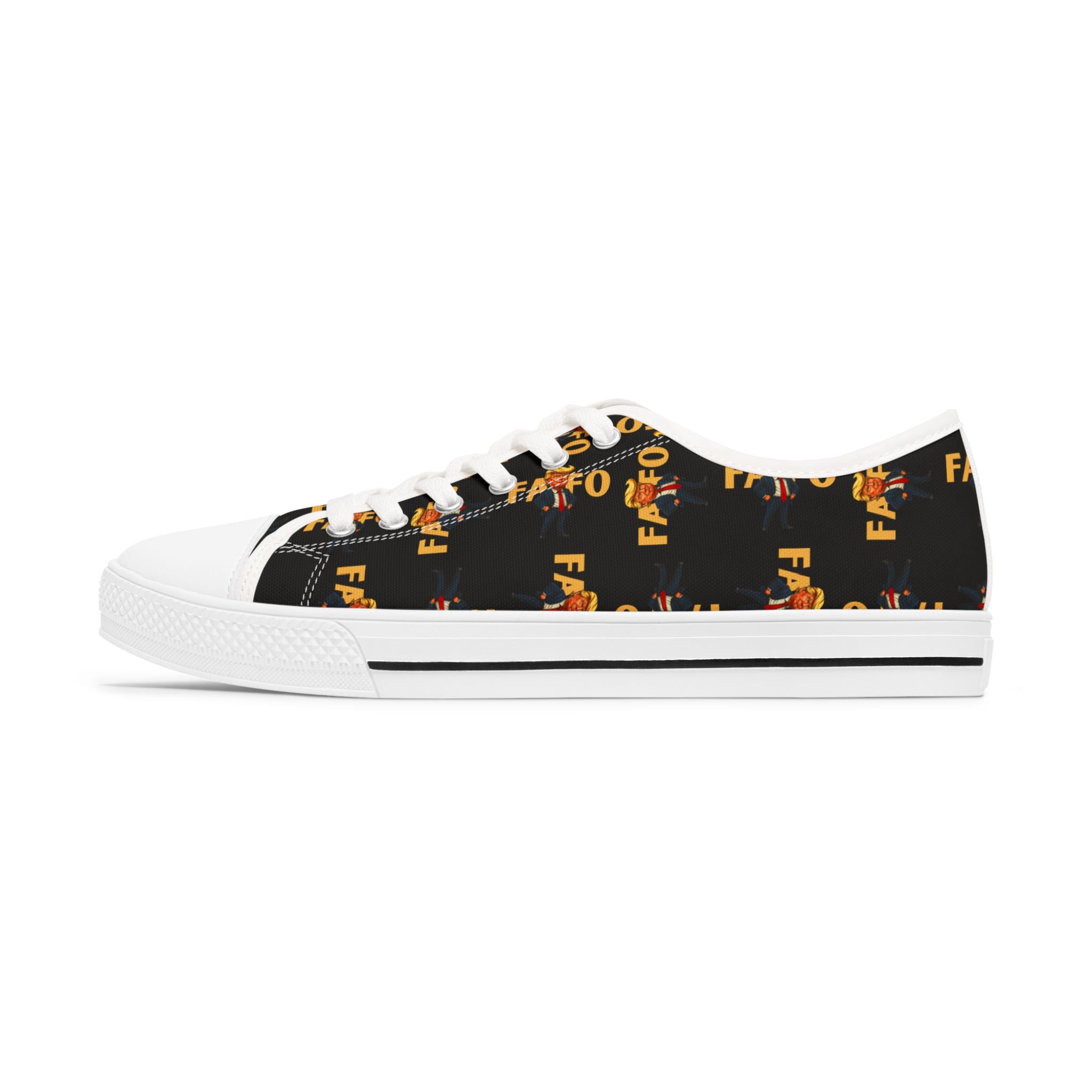 Brazen Political Parody Women's Low Top Sneakers