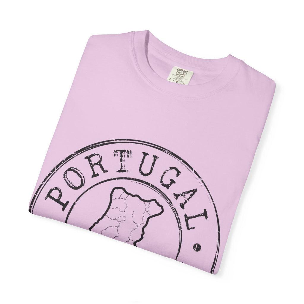 Portugal Map Stamp T-Shirt | Vintage Circular Badge