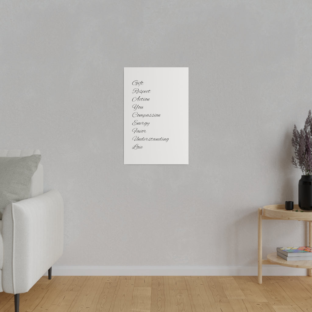 Matte Canvas, Stretched, 0.75"
