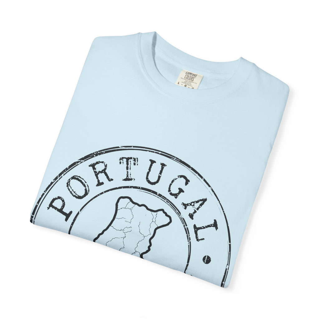 Portugal Map Stamp T-Shirt | Vintage Circular Badge