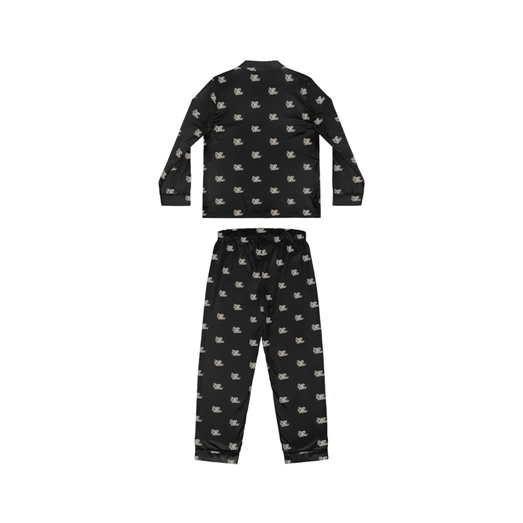 Gray Vibes Elegant Women's Satin Pajamas Set - Soft & Stylish Sleepwear