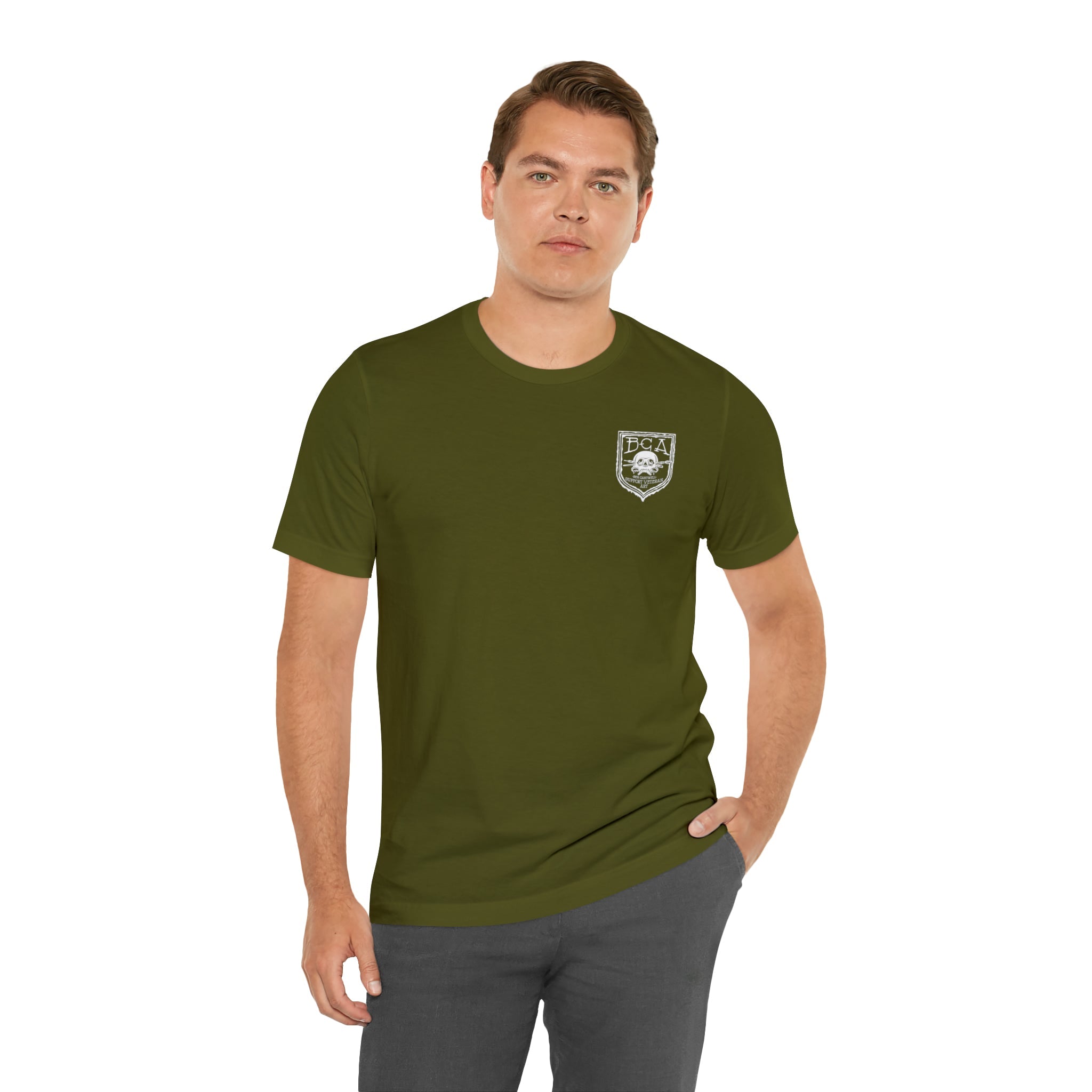 Metal Detector Shotgun Engi Frog - Back Print - Short Sleeve Tee