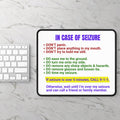 In Case of Seizure Gaming Mouse Pad
