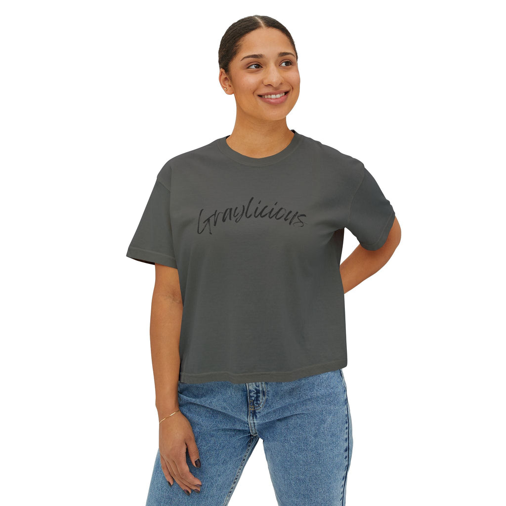 Women's Boxy Tee " Graylicious"