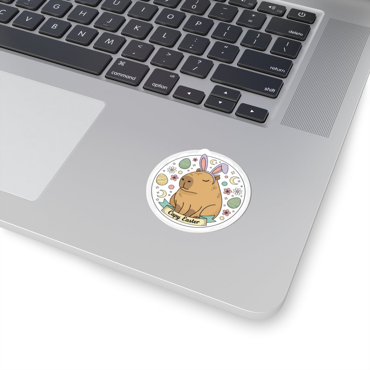 Cute Easter Bunny Sticker | pastel spring, vintage Easter, cottagecore