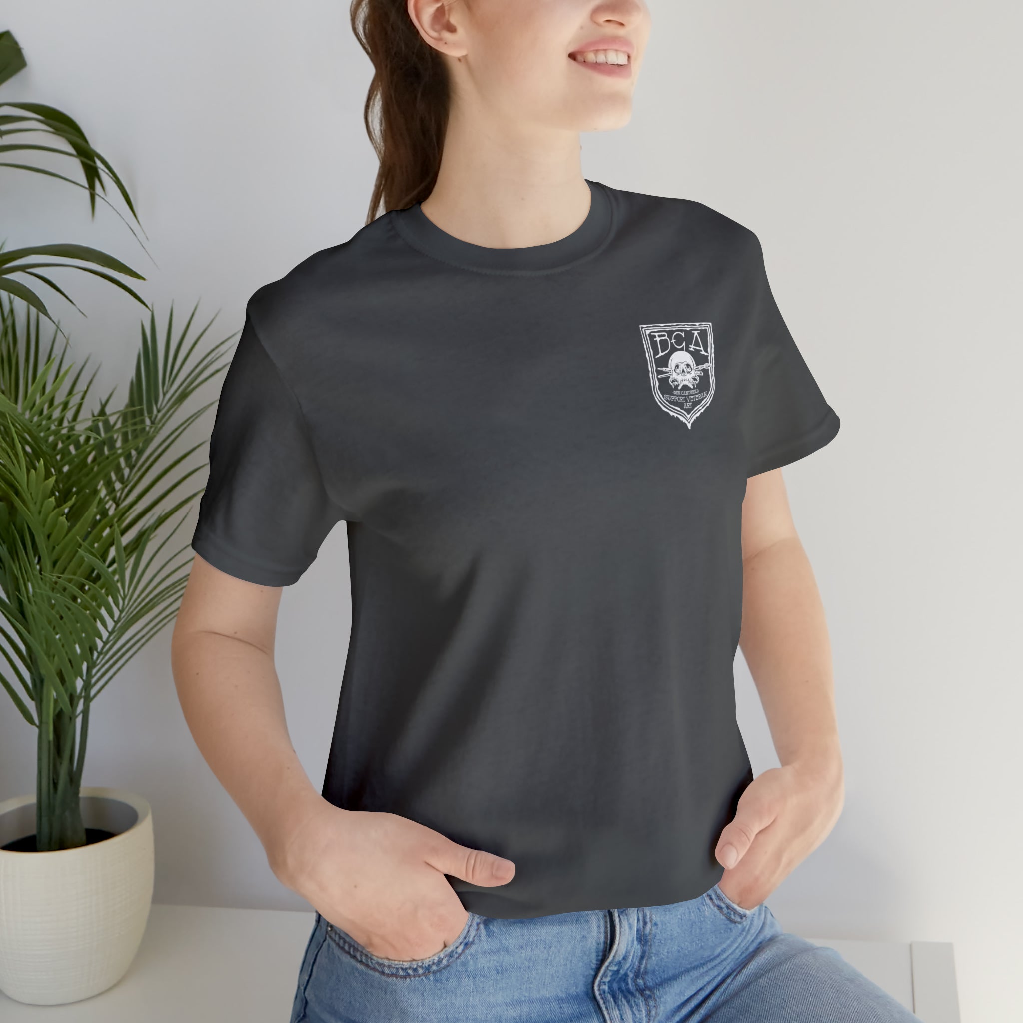 Flippers, Binoculars and Radio Frog - Back Print - Short Sleeve Tee