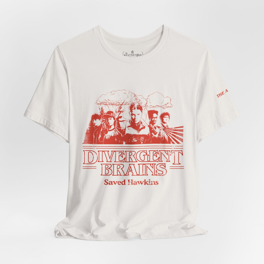 Divergent Brains Saved Hawkins - Adult Unisex Jersey Tee