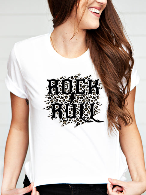 Rock and Roll Leopard Tee 1667