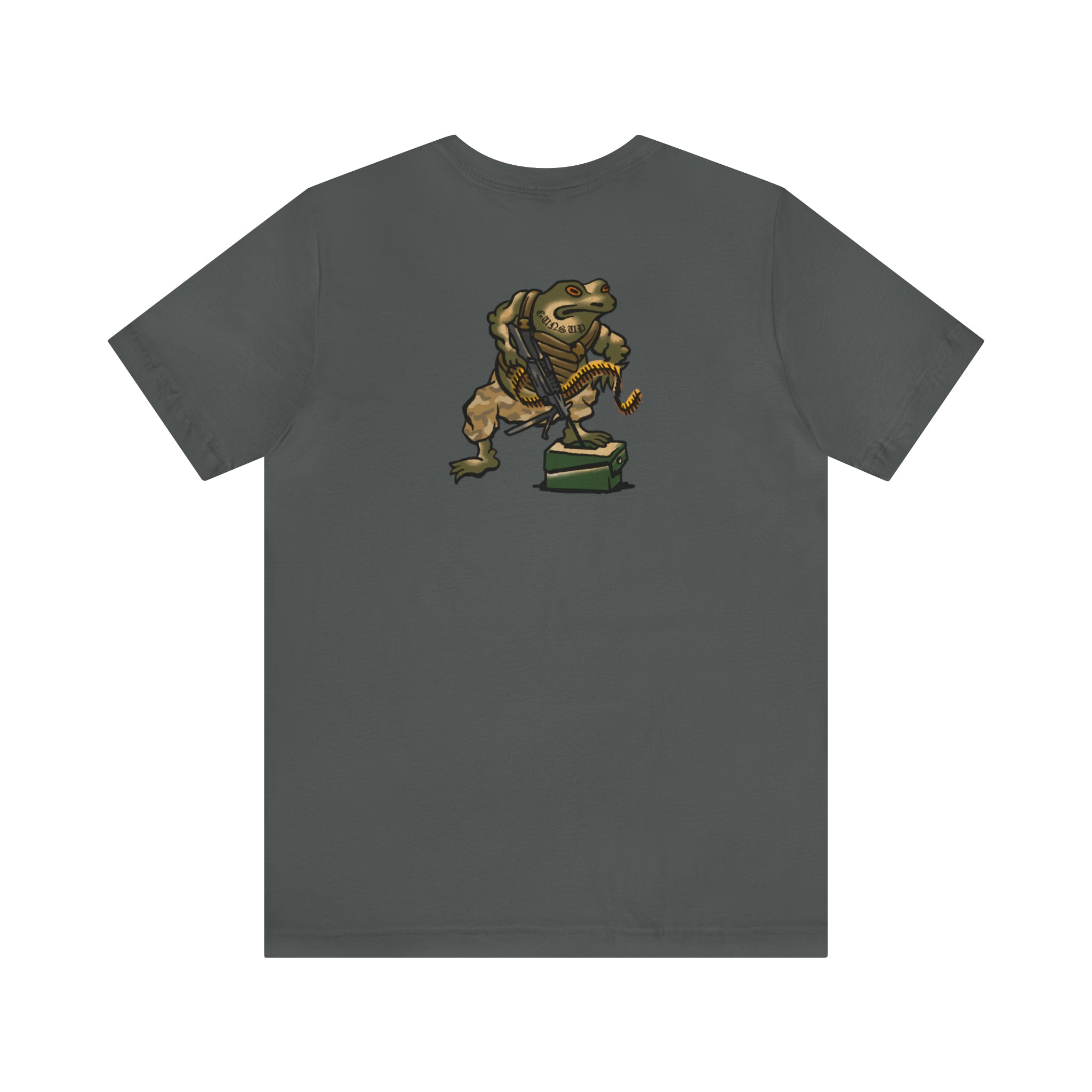 M249 SAW Frog - Back Print - Short Sleeve Tee