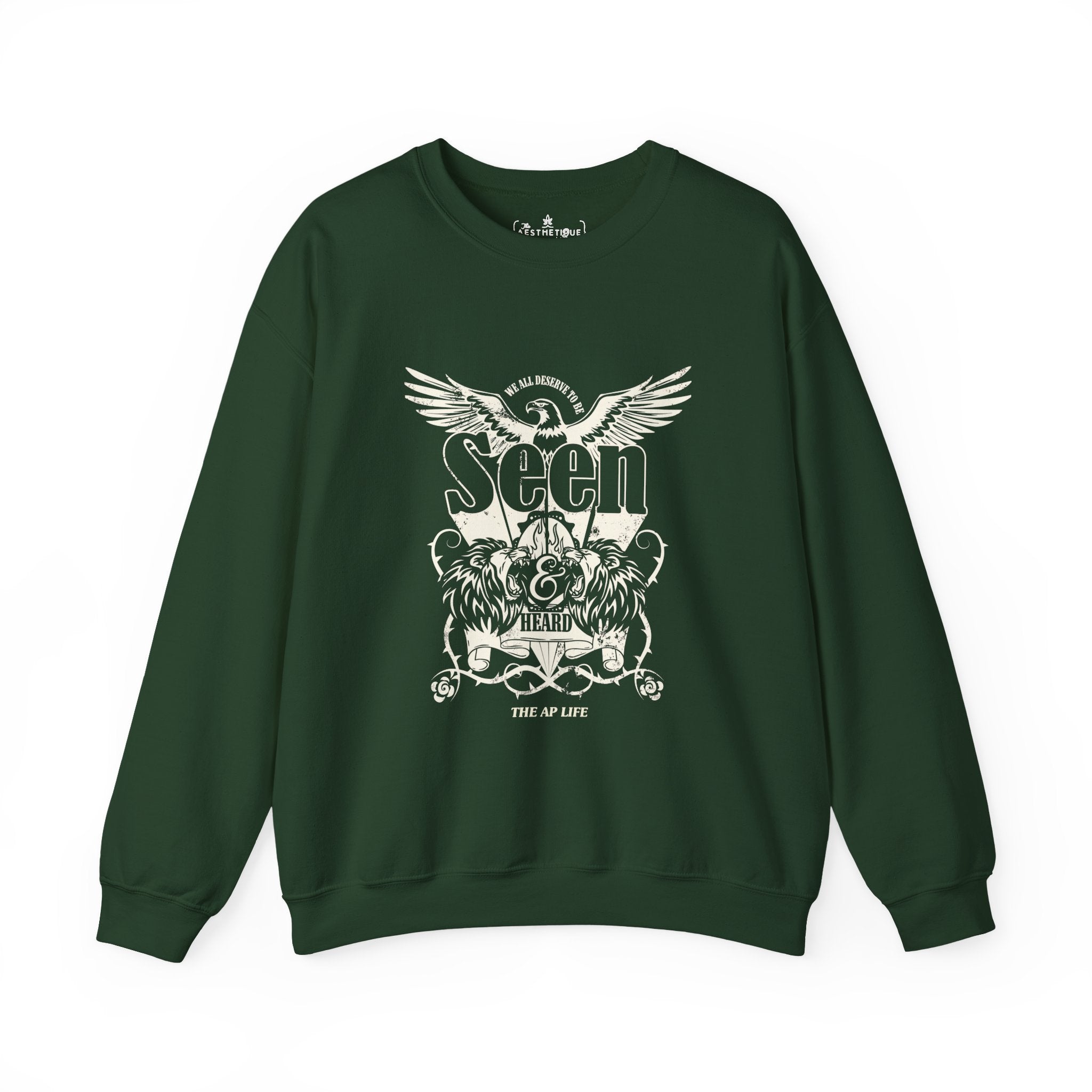 We All Deserve to be Seen & Heard - Adult Unisex Heavy Blend™ Crewneck Sweatshirt