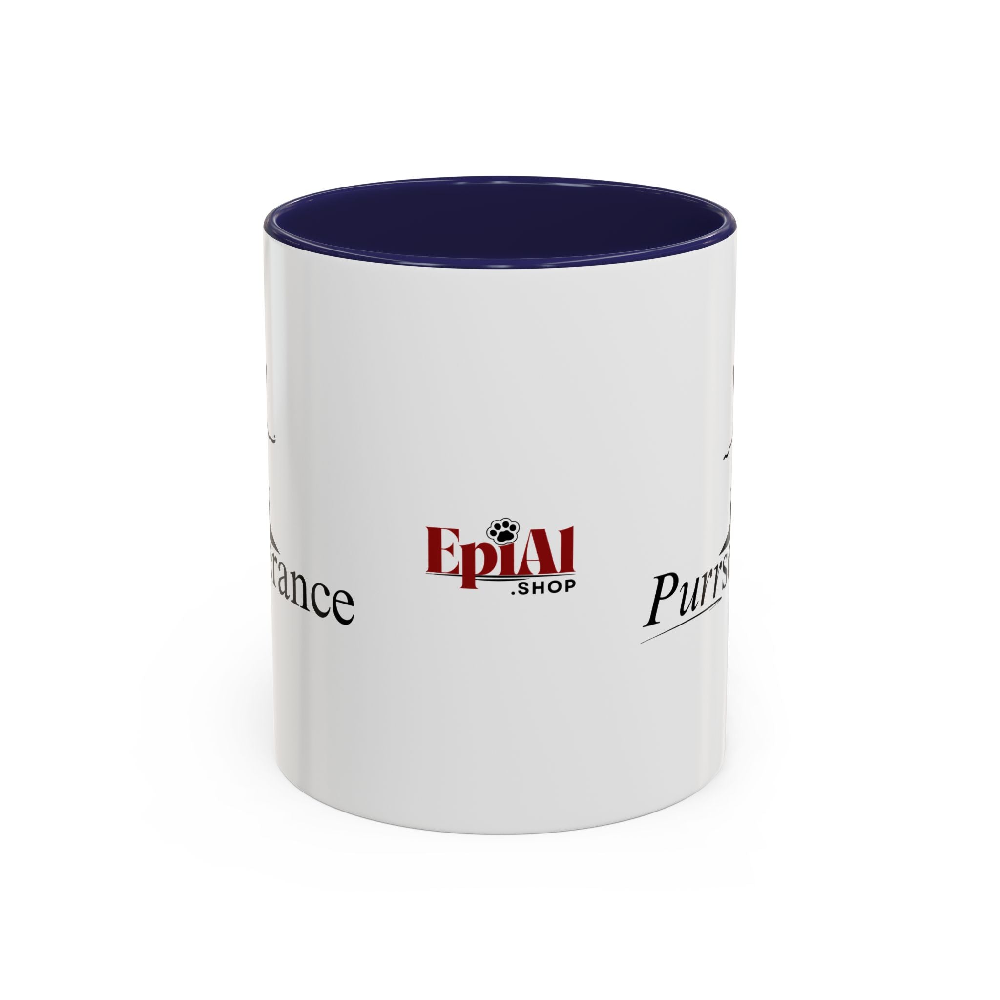 Purrseverance Accent Coffee Mug (11, 15oz)