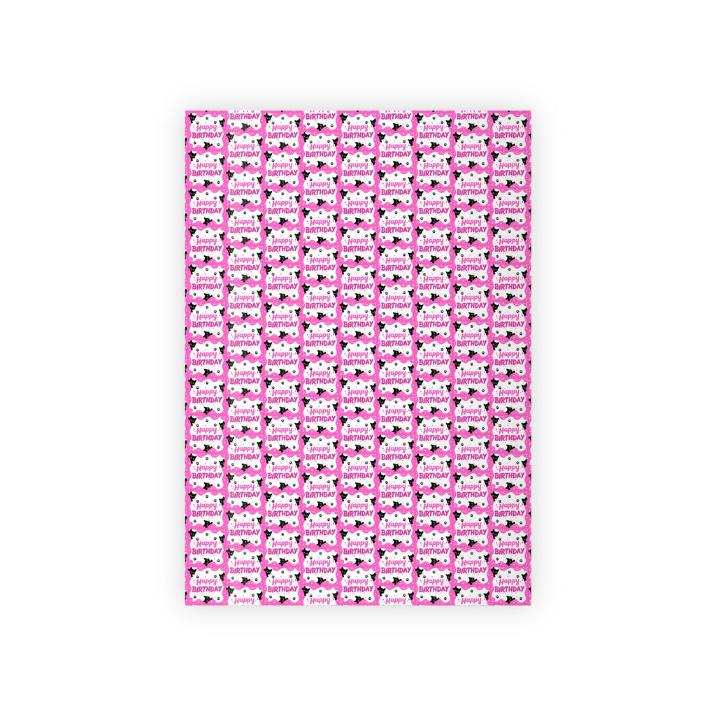 Pink Kitty Birthday Wrapping Paper Roll – Perfect for Gifts and Parties