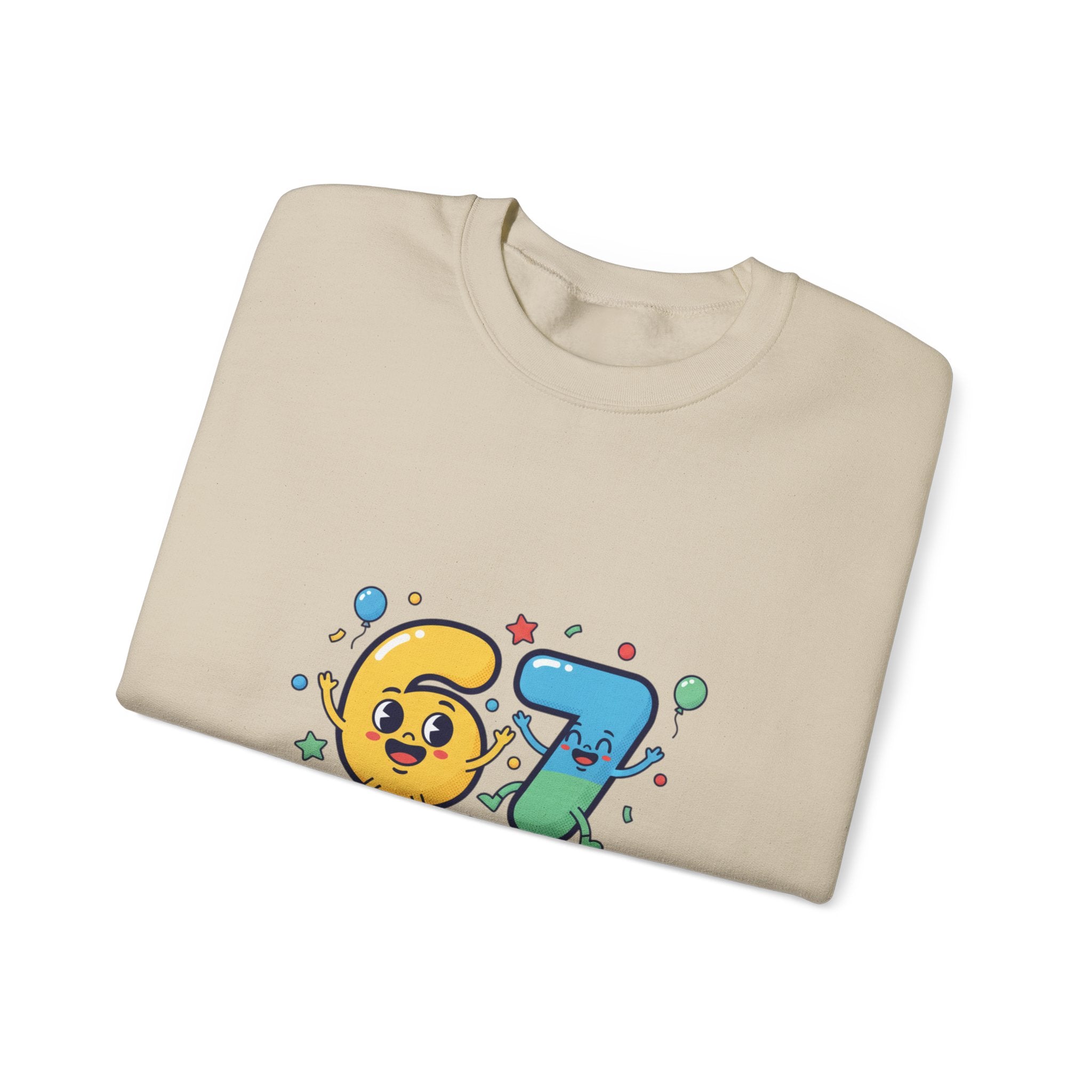 67 Meme Crewneck Sweatshirt | random number meme, absurdist humor
