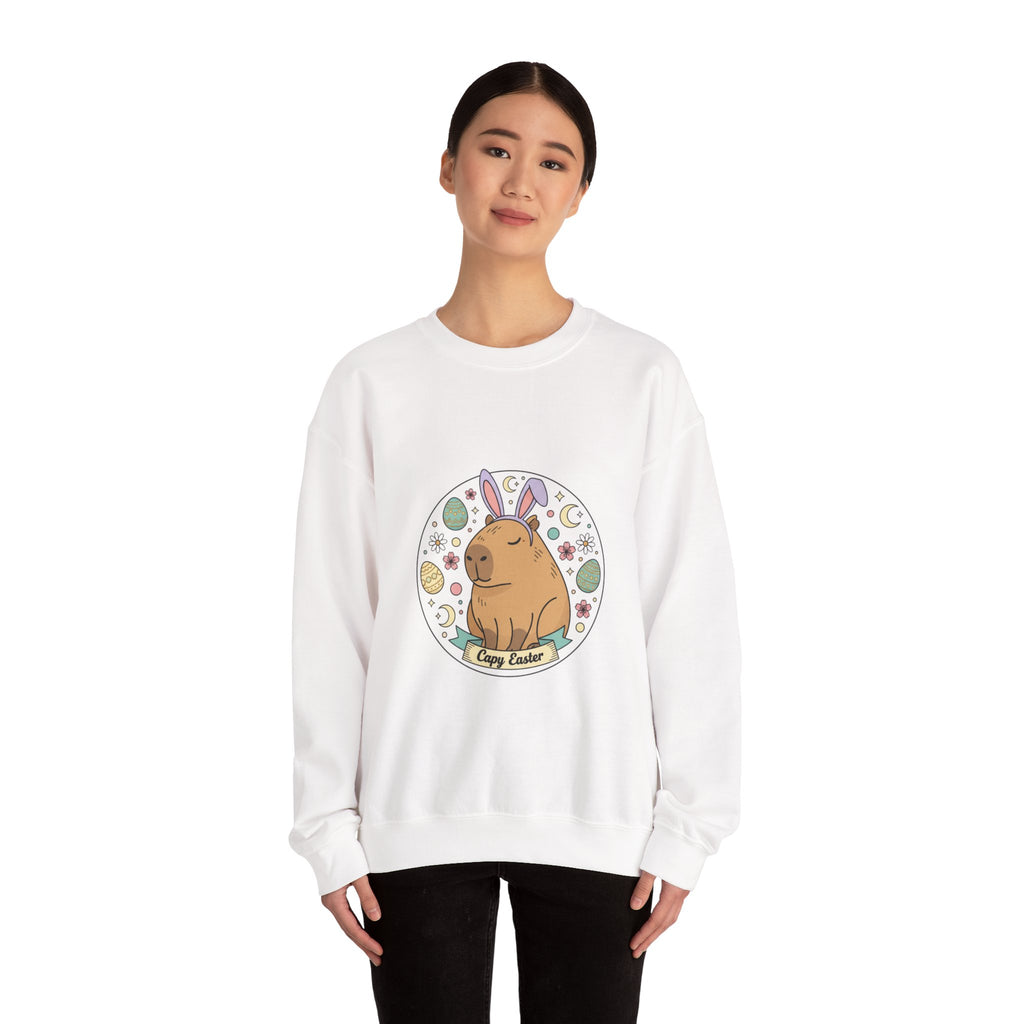 Bunny Ears Illustration Sweatshirt | Easter bunny aesthetic, pastel spring