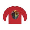 Floral Serenity Long Sleeve Tee - Relaxed Style, Unisex Apparel, Gift for Nature Lovers, Bohemian Vibe, Perfect for Spring